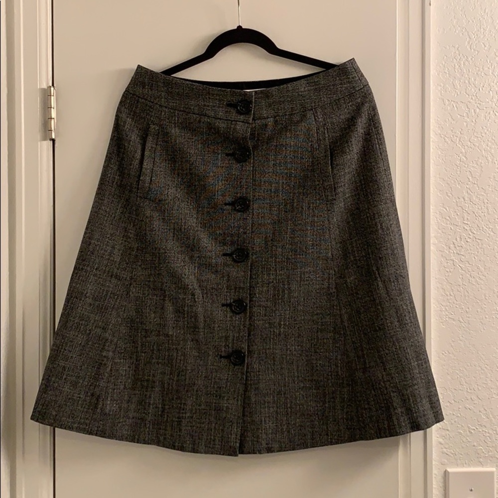 A Line Banana Republic Button Down Skirt